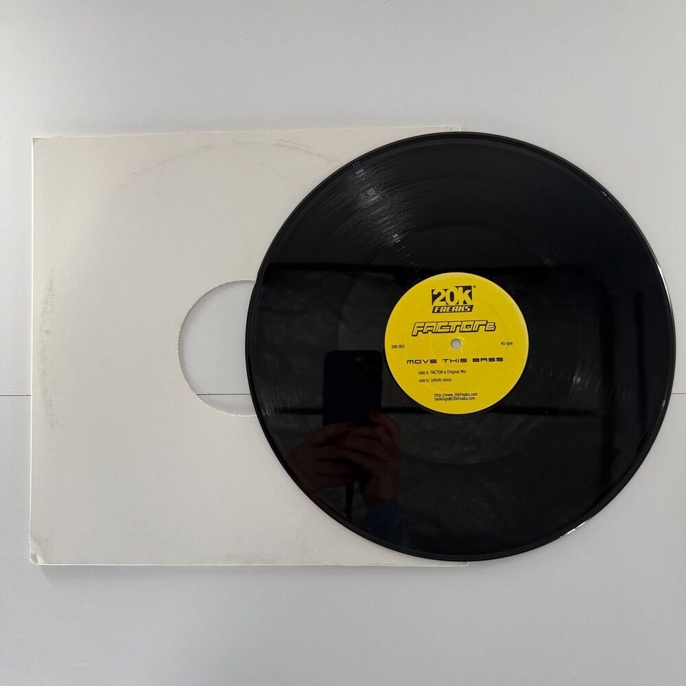 Factor E Move This Bass 12” Vinyl 20K Freaks Breakbeat Electro DJ Record (007)